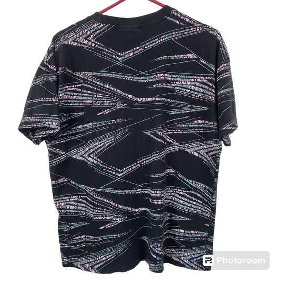 Gymshark Mens Short Sleeve AOP Shark Pattern Crewneck Tee Medium - Picture 2 of 6